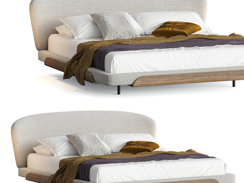 Italian Minimalist Double Bed