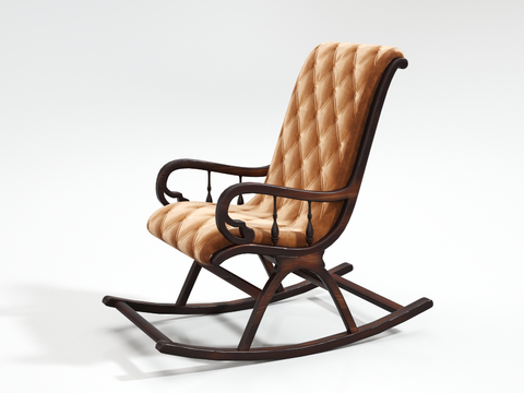 Middle Ancient Outdoor Chair Rocking Chair