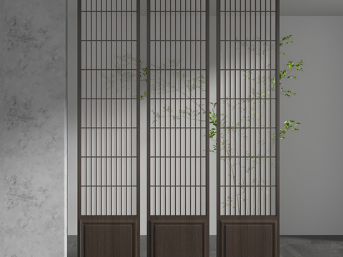 New Chinese-style lattice partition grille