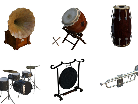 Musical Instrument Drum Frame Drum Phonograph small size