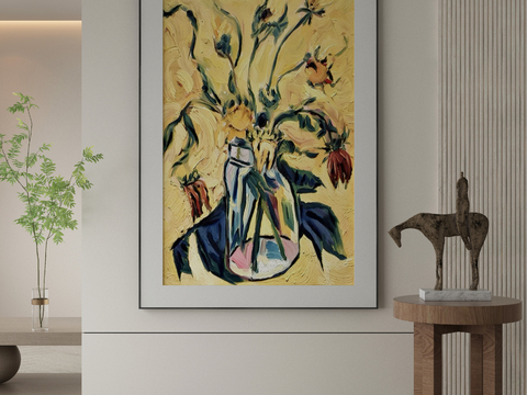 Modern Decorative Painting Flower Hanging Painting Oil Painting