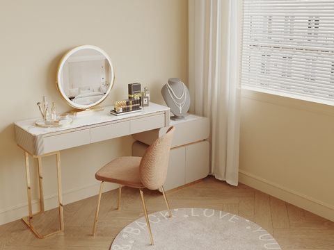 Cream Style Dressing Table