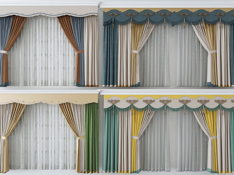 New Chinese Curtain Window Screen