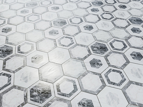 Hexagonal Tile Floor Tile Outdoor Pavement