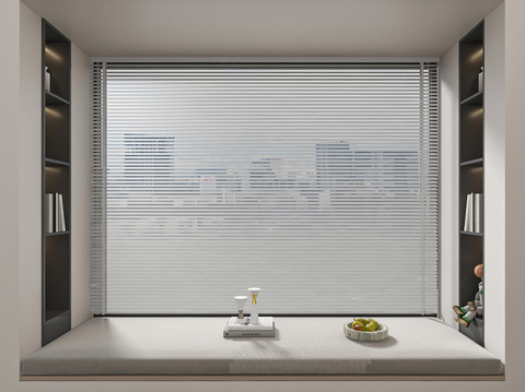 Floating window sill blinds blinds