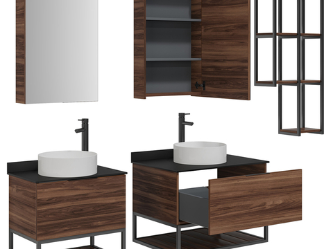 Modern Vertical Basin Washstand