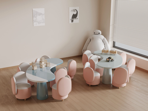 Modern Children's Table and Chair Toy Table