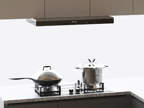 Modern range hood stove