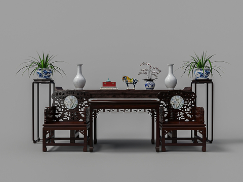 Chinese tea table and chair mahogany tea chair nave table and chair