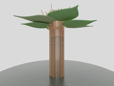 Decorative Column Package Column Concept Tree Column