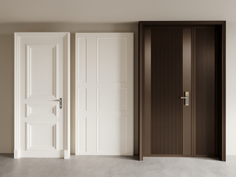 Entry door bedroom door interior door single door swing door