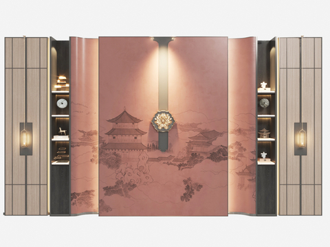 New Chinese Wall restaurant background