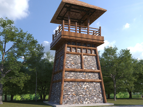 Chinese Watchtower Viewing Tower