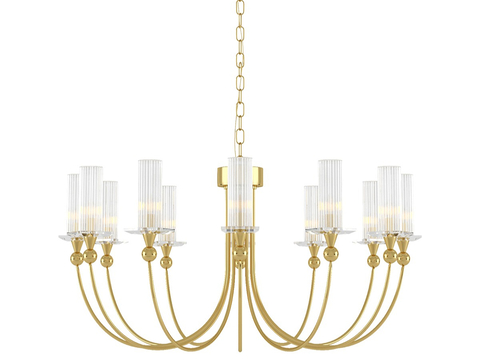 American multi-head chandelier