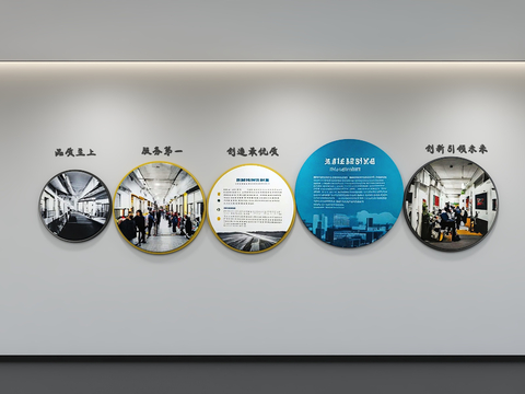 Corporate Culture Wall Slogan Display Wall Wall Publicity Bar