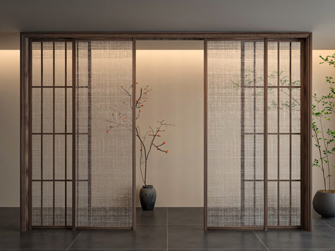 Silky wire glass door sliding door