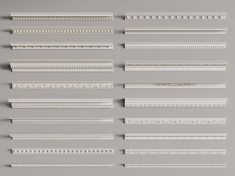 Jane European Gypsum Line Skyline Carved Line