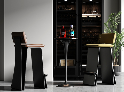 Modern wine tasting area bar chair