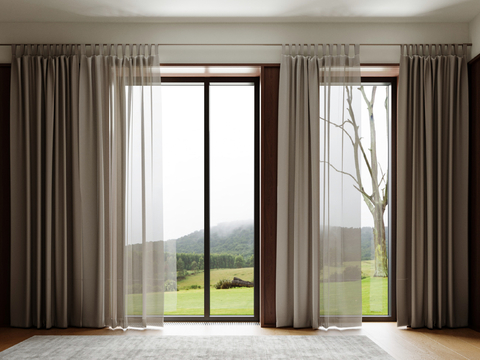 plain curtain window screen