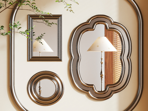 Affordable Luxury Style Mirror Decorative Mirror Hanging Mirror