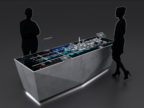 Hyundai interactive sand table AR interactive recognition table