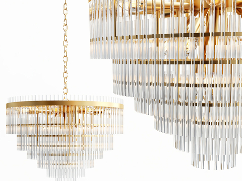 Modern Crystal Chandelier multi-layer chandelier