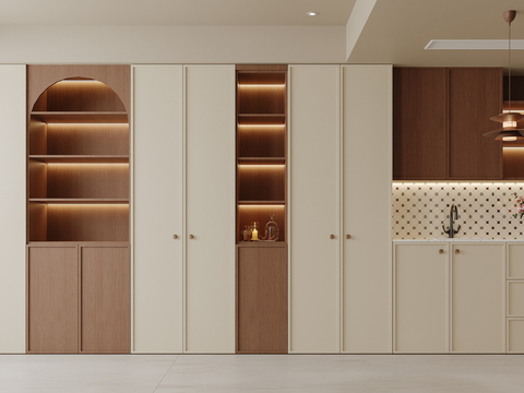 Modern wine cabinet integrated cabinet