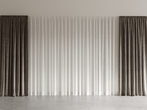 Cloth curtain Roman curtain Gauze curtain