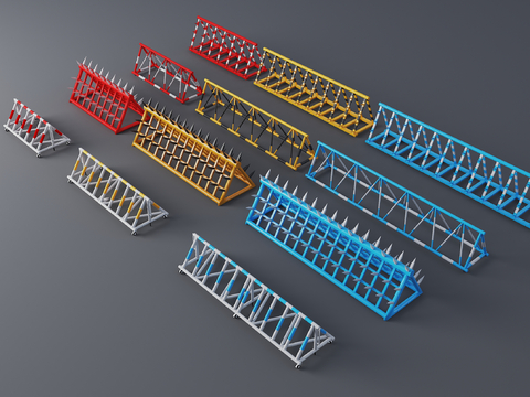 Anti-collision barricade bar safety barrier