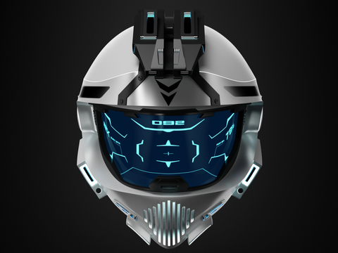 Sci-Fi Helmet Armor Mecha