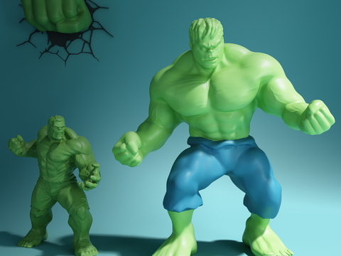 Hulk Art Toy Hank Sculpture Cartoon Ornaments