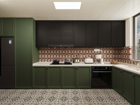 Nanyang Mid-century Style Kitchen