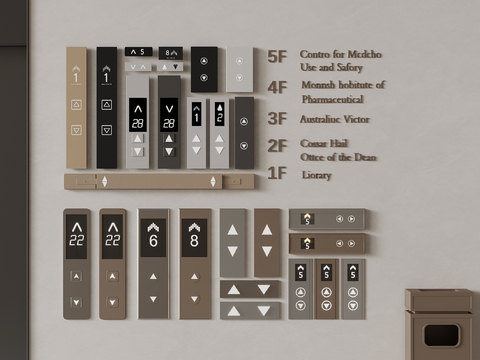 Elevator Key Button Panel Guide Plate