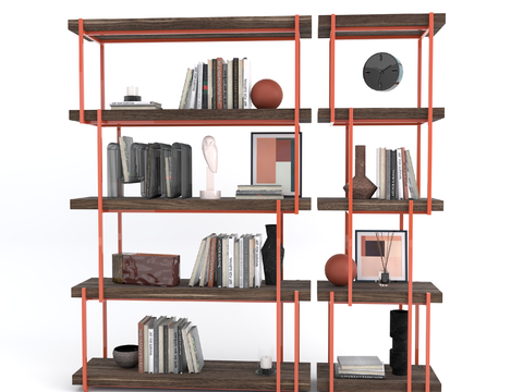 Modern Interior Storage Rack Decorative Ornament Rack