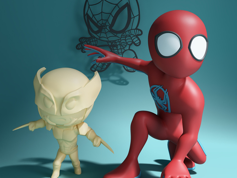 Spider-Man Art Toy Wolverine Sculpture Cartoon Ornaments