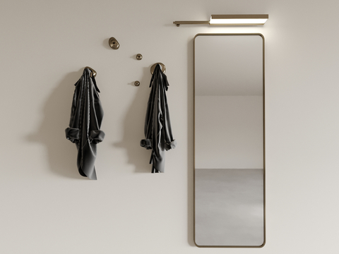 Modern mirror Dressing mirror Bathroom mirror Bathrobe