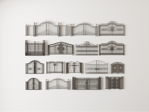 Wrought Iron Gate Courtyard Gate Grille Gate