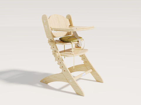 Log child seat dining chair