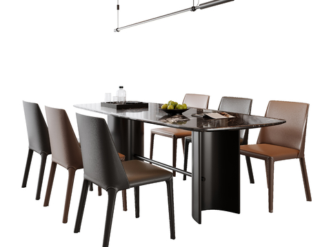 Italian Dining Table and Chair