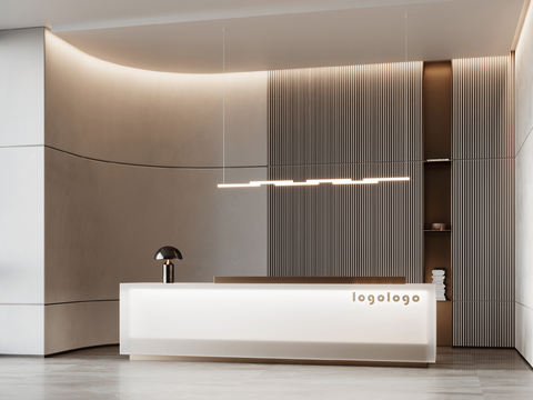 Modern reception desk front desk information desk