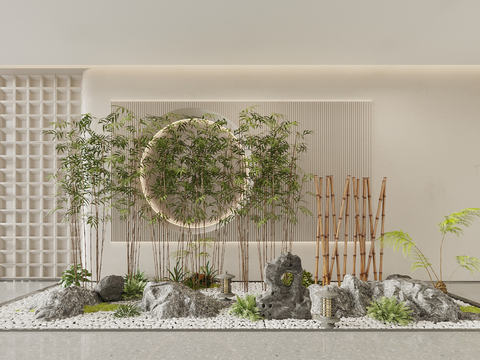 Neo-Chinese Style Indoor Landscape Indoor Landscaping