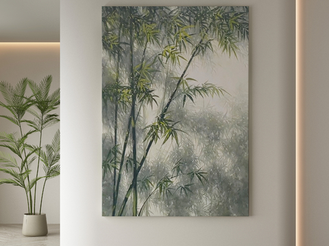 Decorative Painting Art Painting Bamboo Hanging Painting