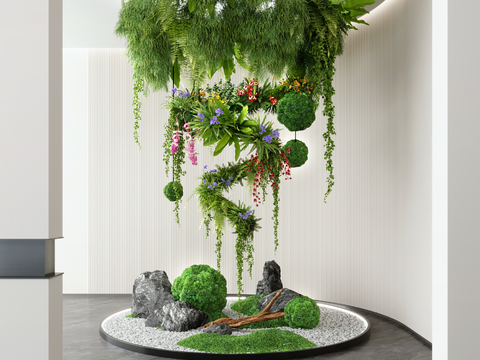 Modern Interior Landscape Landscaping Green Plant Landscaping