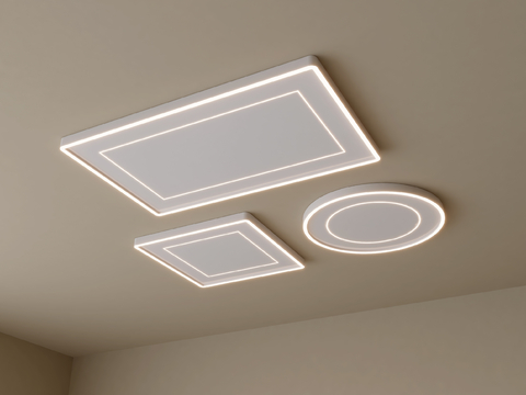 Modern geometric ceiling lamp