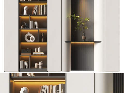 Modern Bookcase Bookshelf Decorative Cabinet