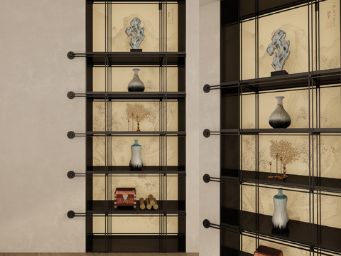 New Chinese Decorative Cabinet Rack