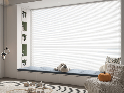 Modern Floating Window Sill Bay Window Cushion Bay Window Cabinet