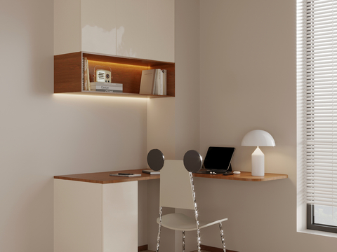 Modern corner desk and chair