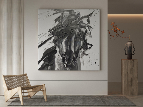 Modern Oil Painting Decorative Painting Abstract Horse Painting