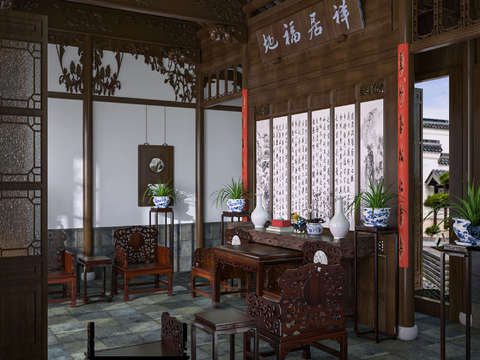 Chinese-style nave reception room